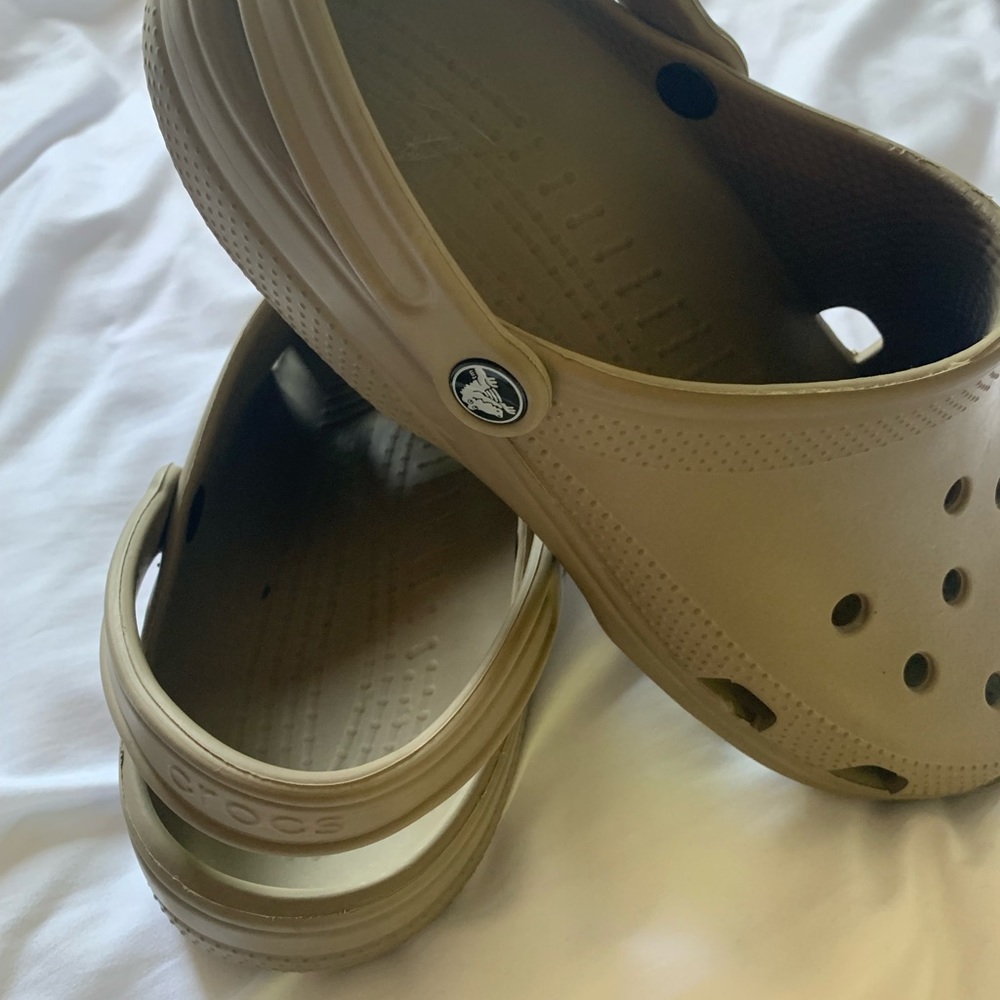 Beige Mens Size 12 Crocs
